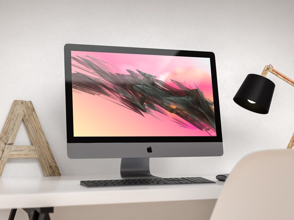 Modern iMac Pro Mockup by Anthony Boyd Graphics